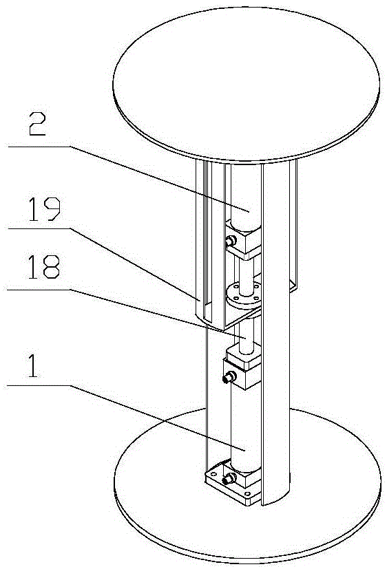 Hydraulic pulsation vertical vibration isolation device