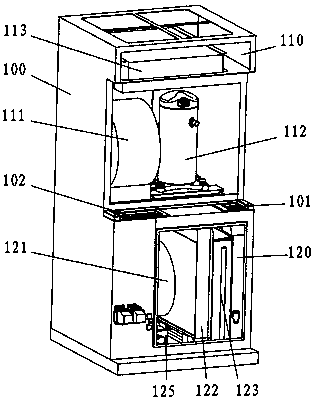 Cabinet type air conditioning unit for locomotive