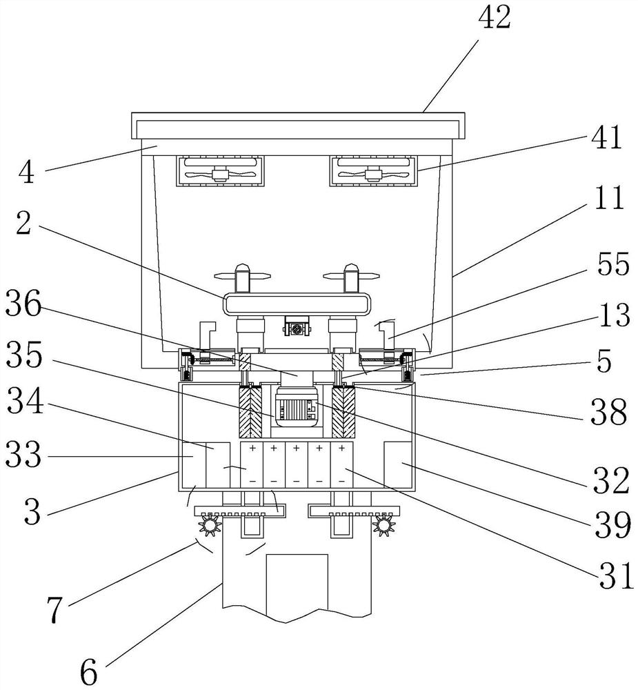 Charging base and method for unattended field monitoring unmanned aerial vehicle