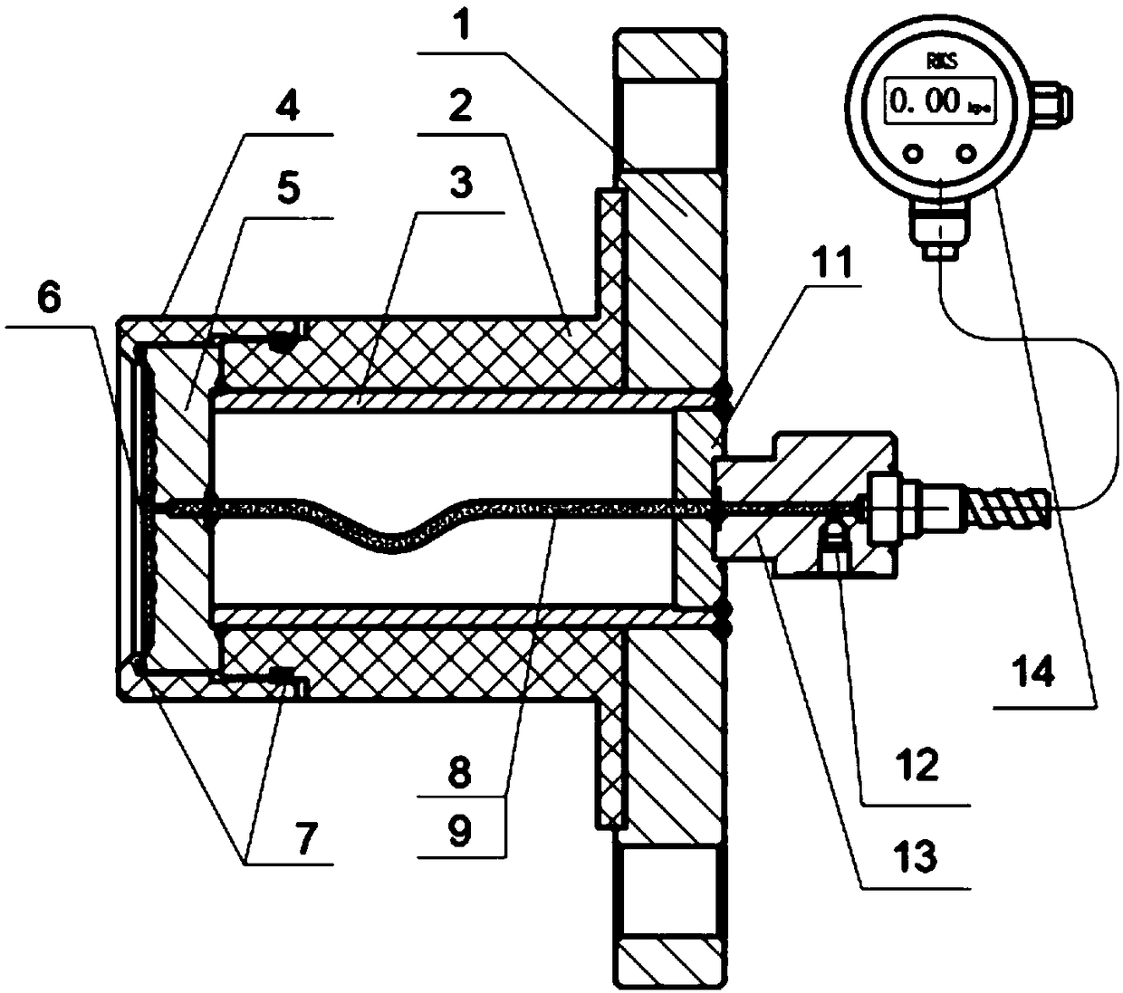 Remote transmission module and remote transmission pressure transmitter having same