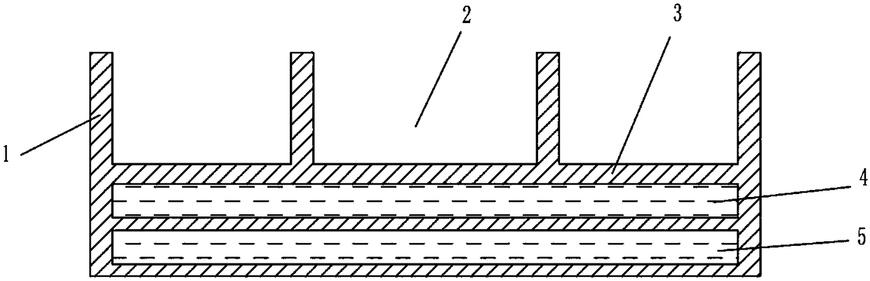 Airborne phased array antenna phase change heat storage liquid cooling heat dissipation box