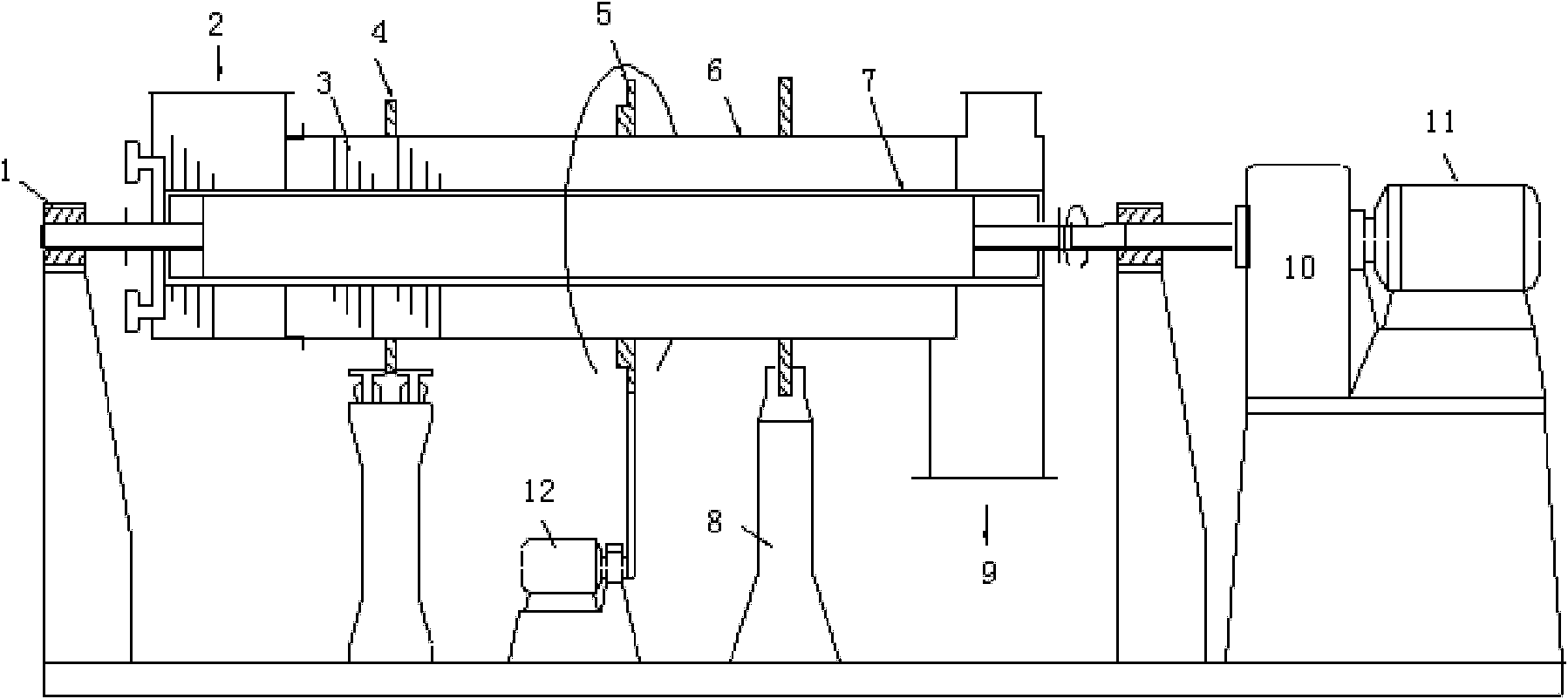 Telescopic compound fertilizer rotary drum granulator