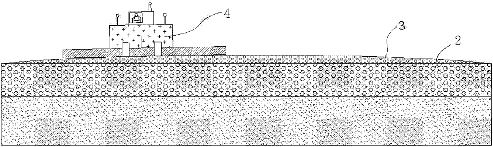 Road construction method for strip mine