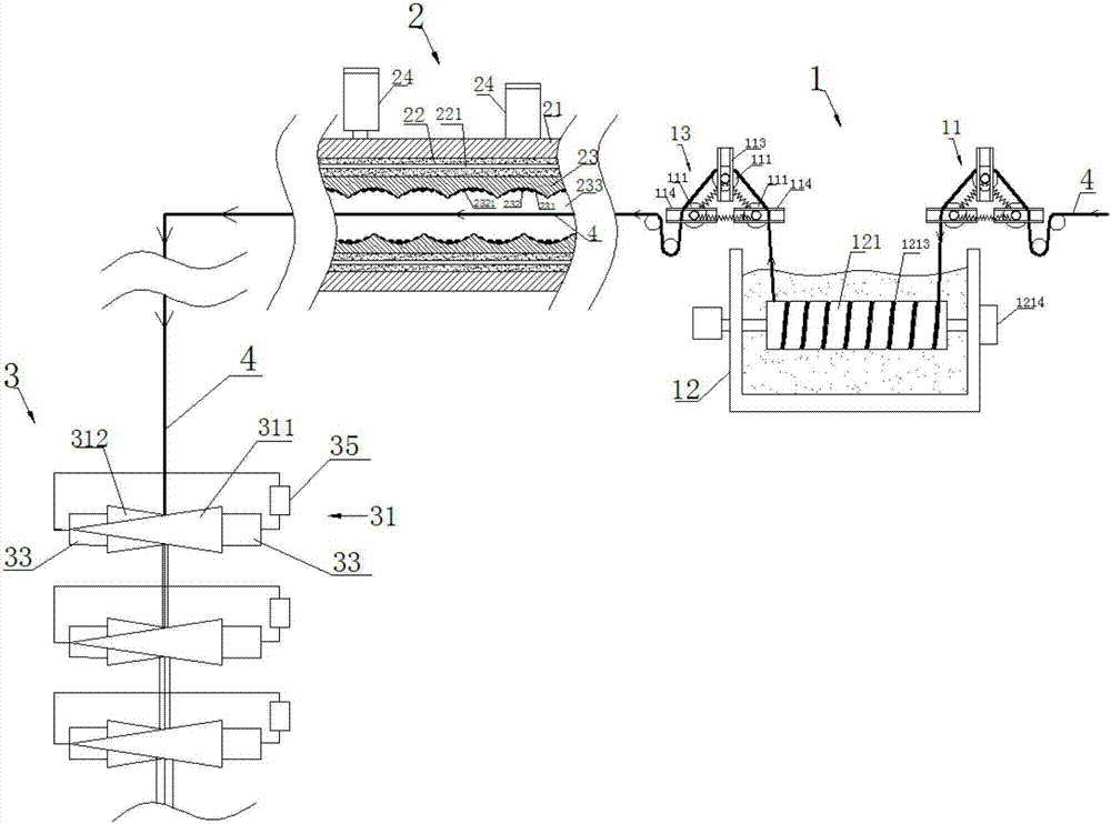 Yarn processing device