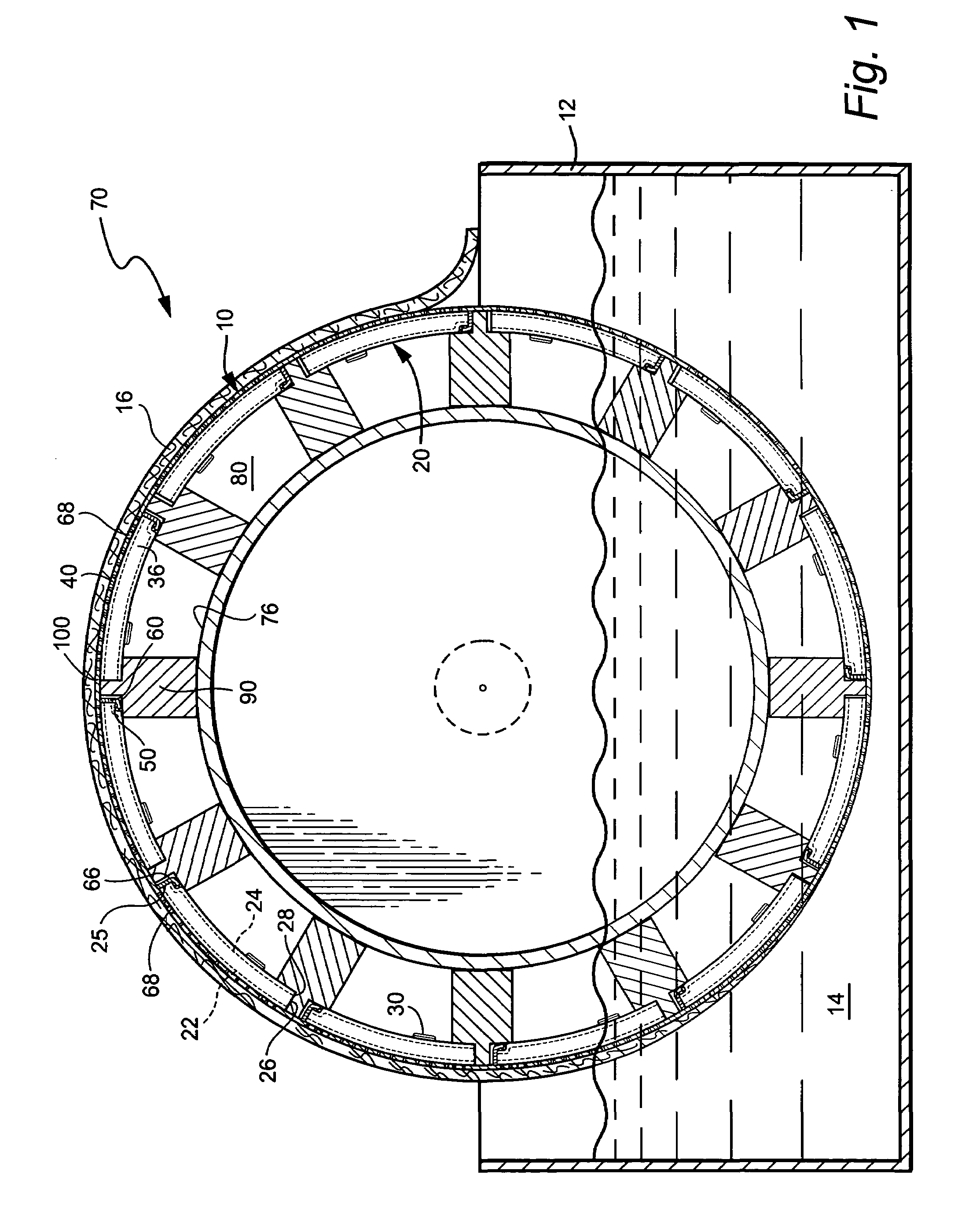 High capacity and high efficiency filter deck assembly