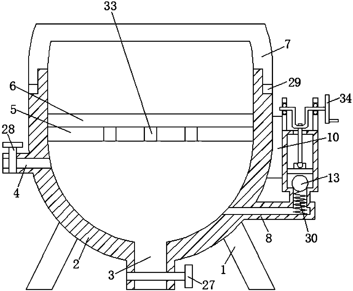 Hand-shaking negative pressure type medicine detection separating and filtering robot