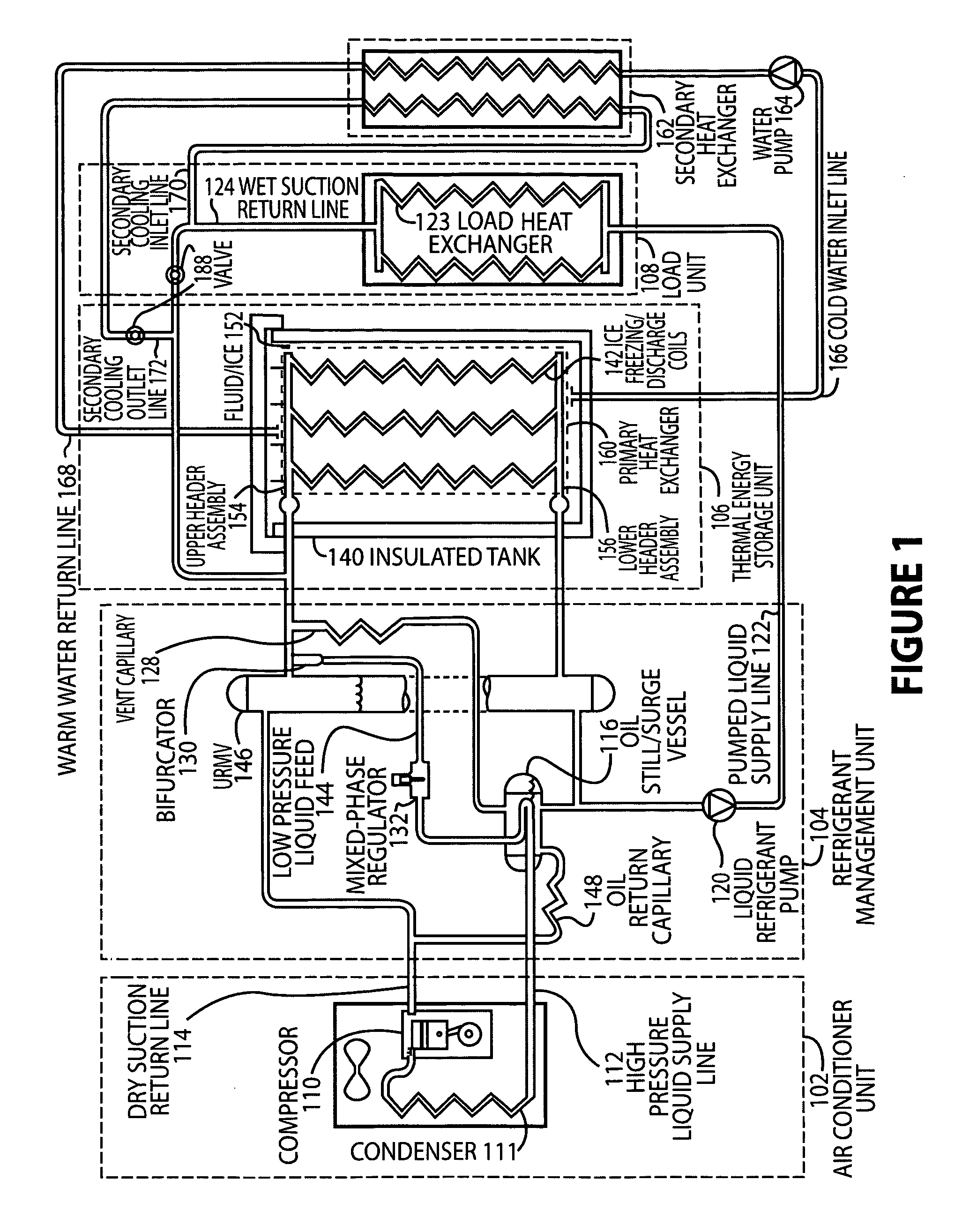 Refrigerant-based thermal energy storage and cooling system with enhanced heat exchange capability