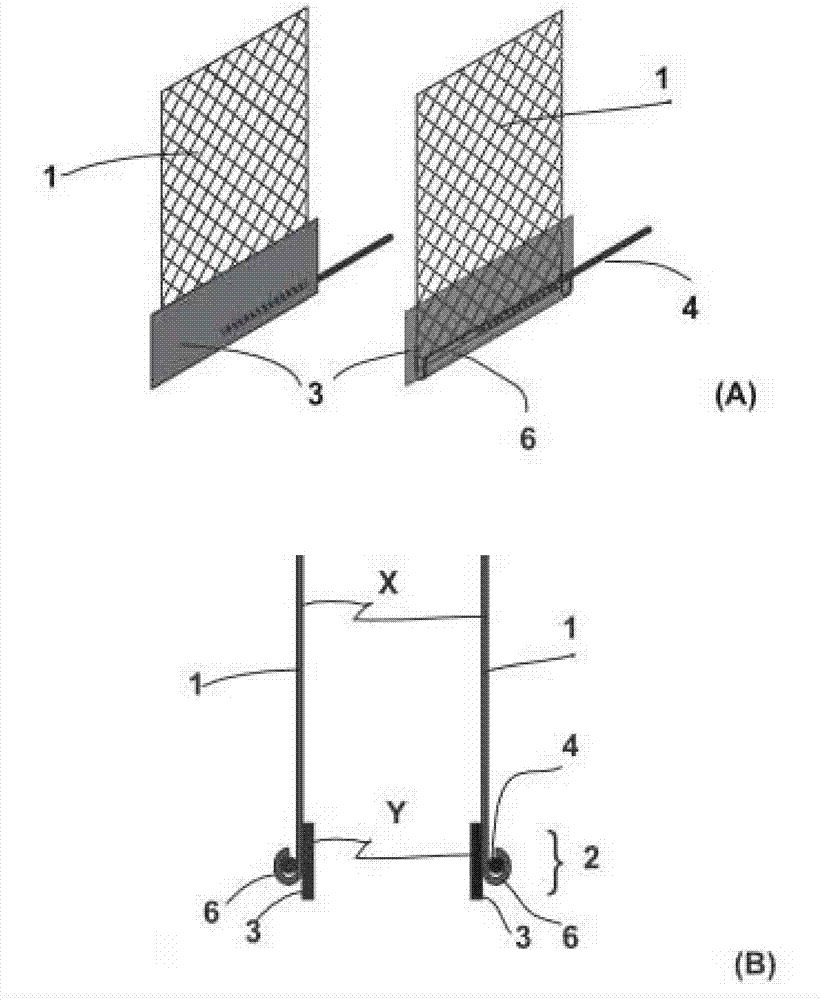 Electrode material of mesh shaped titanium oxide film, manufacturing method thereof, and application thereof