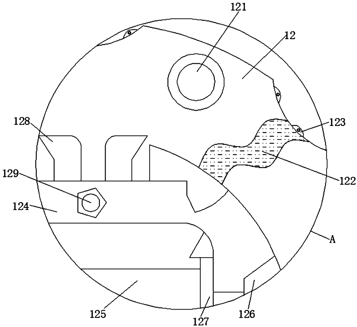 Stop-loss-based air conditioner shell injection mold capable of achieving flexible operation