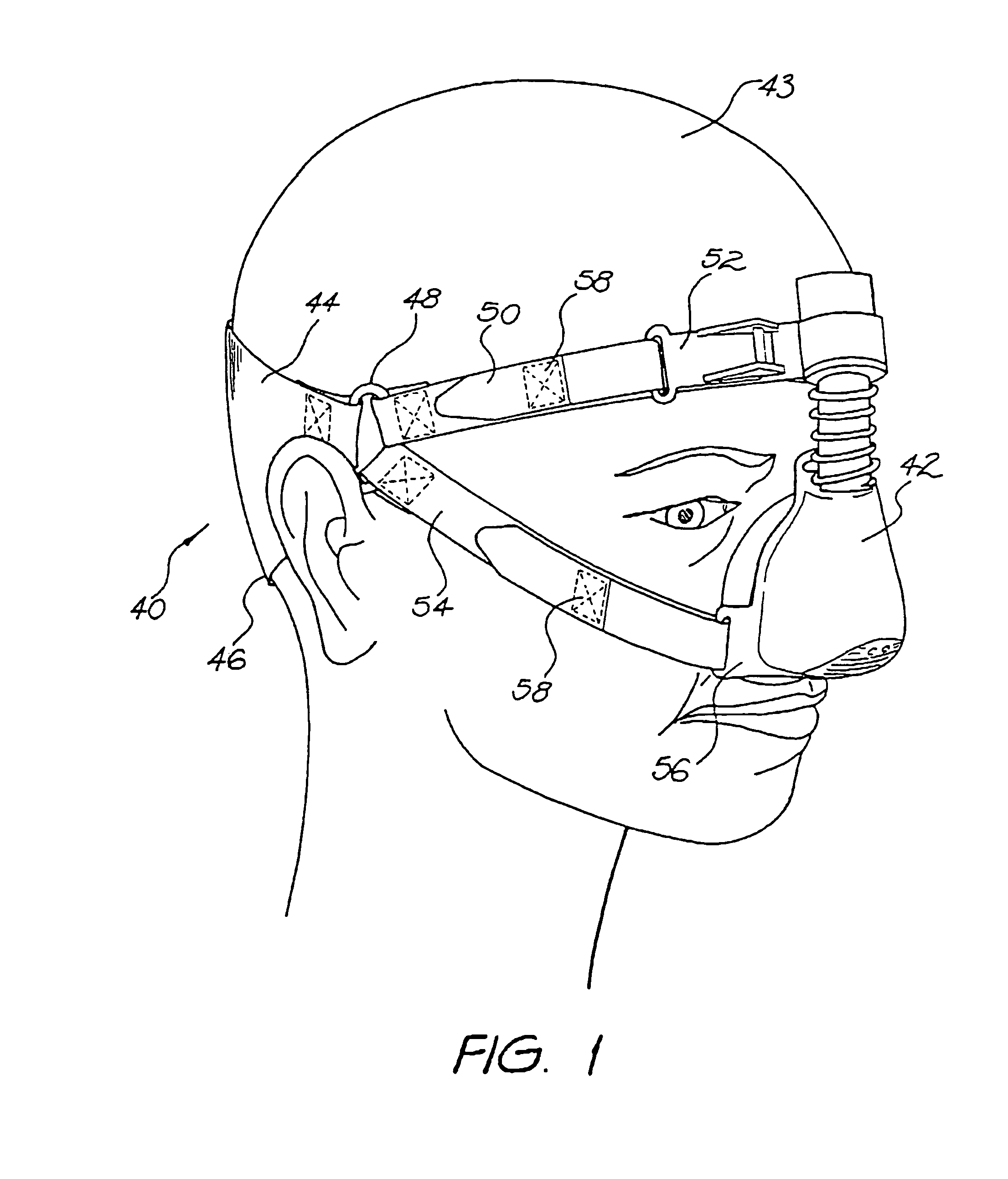 Harness assembly for a nasal mask