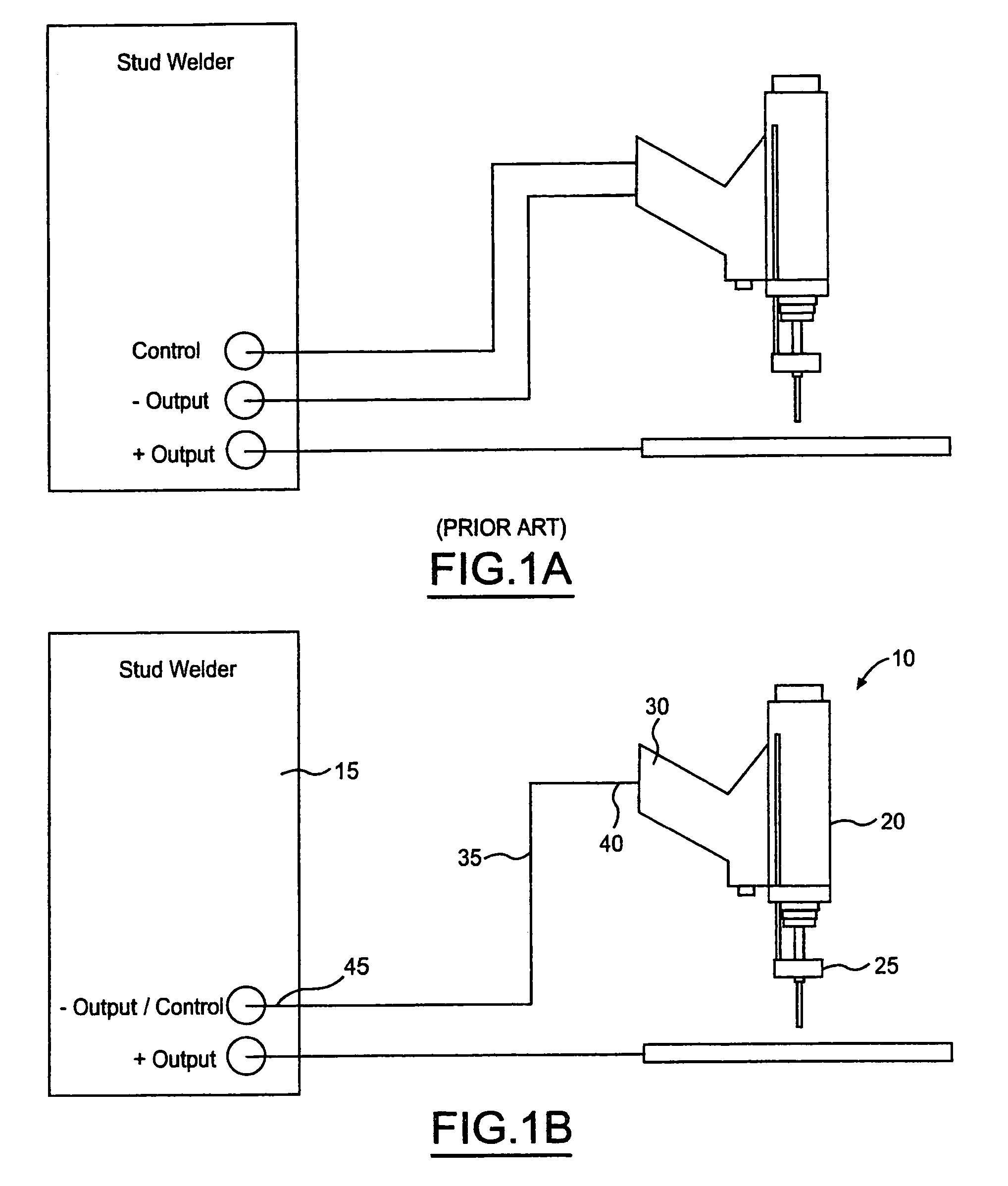 Stud welding apparatus with composite cable