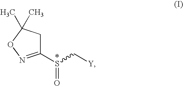 Chiral 3-(benzylsulfinyl)-5,5-dimethyl-4,5-dihydroisoxazole derivatives and 5,5-dimethyl-3-[(1H-pyrazol-4-ylmethyl)sulfinyl]-4,5-dihydroisoxazole derivatives, method for the production thereof, and use of same as herbicides and plant growth regulations