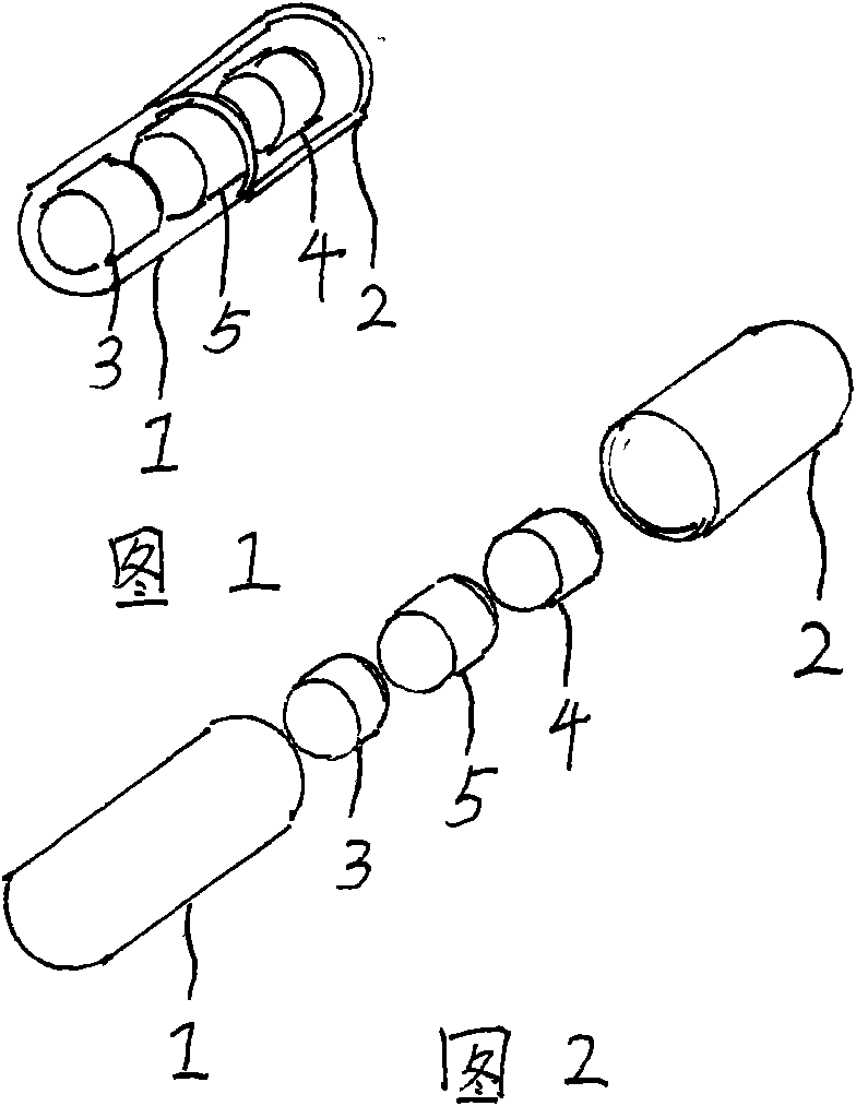 Tablet capsule containing clopidogrel hydrogen sulfate salt tablets and acetylsalicylic acid tablets