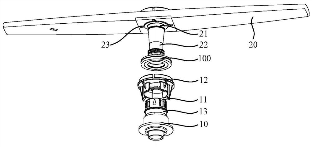 Gushing arm assembly and dish washing machine with same