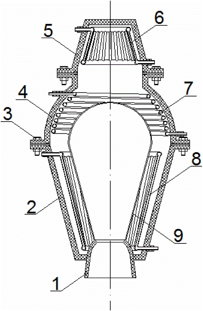 Composite cavity type solar absorber