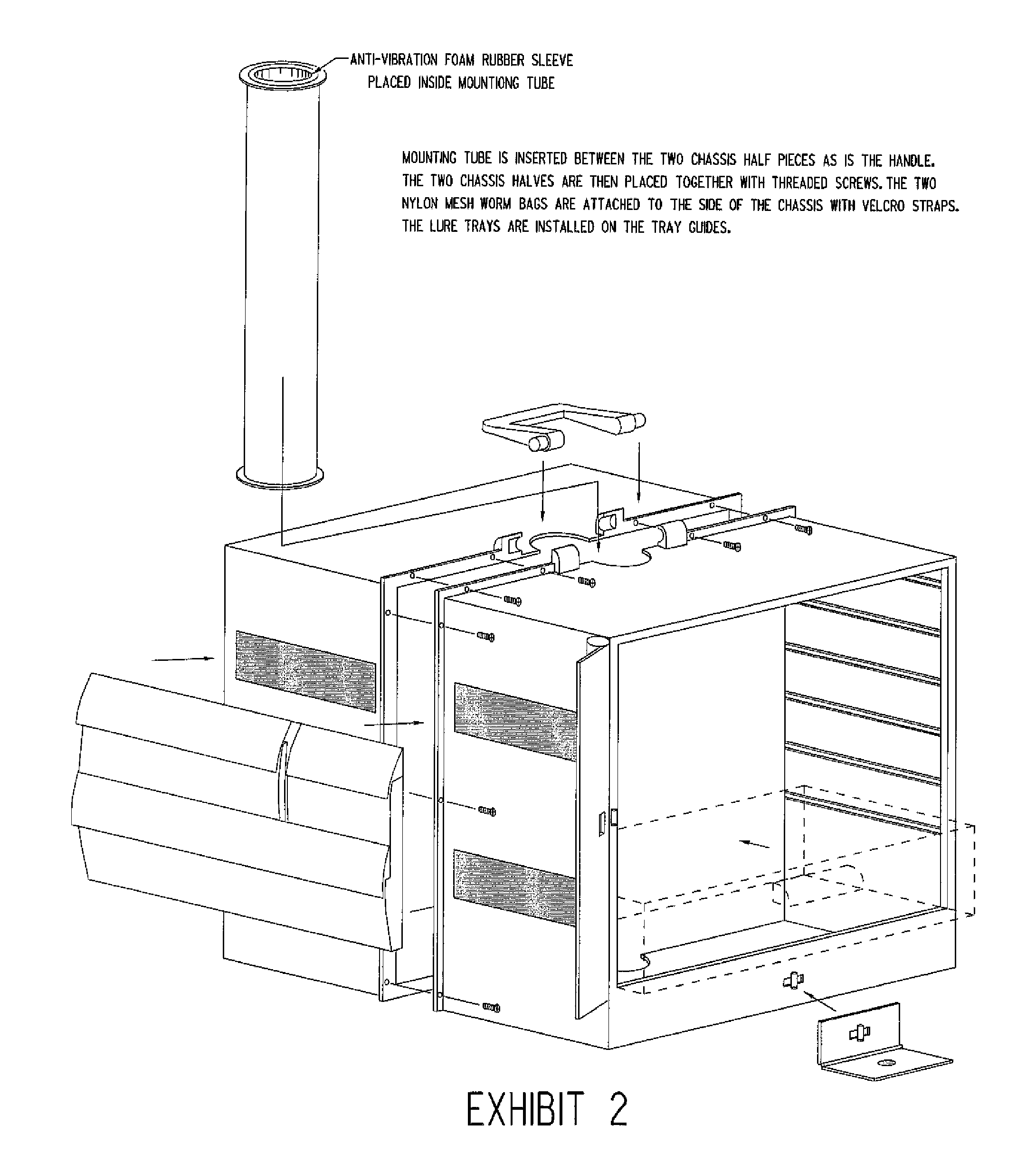 Seat Mounted Lure Container