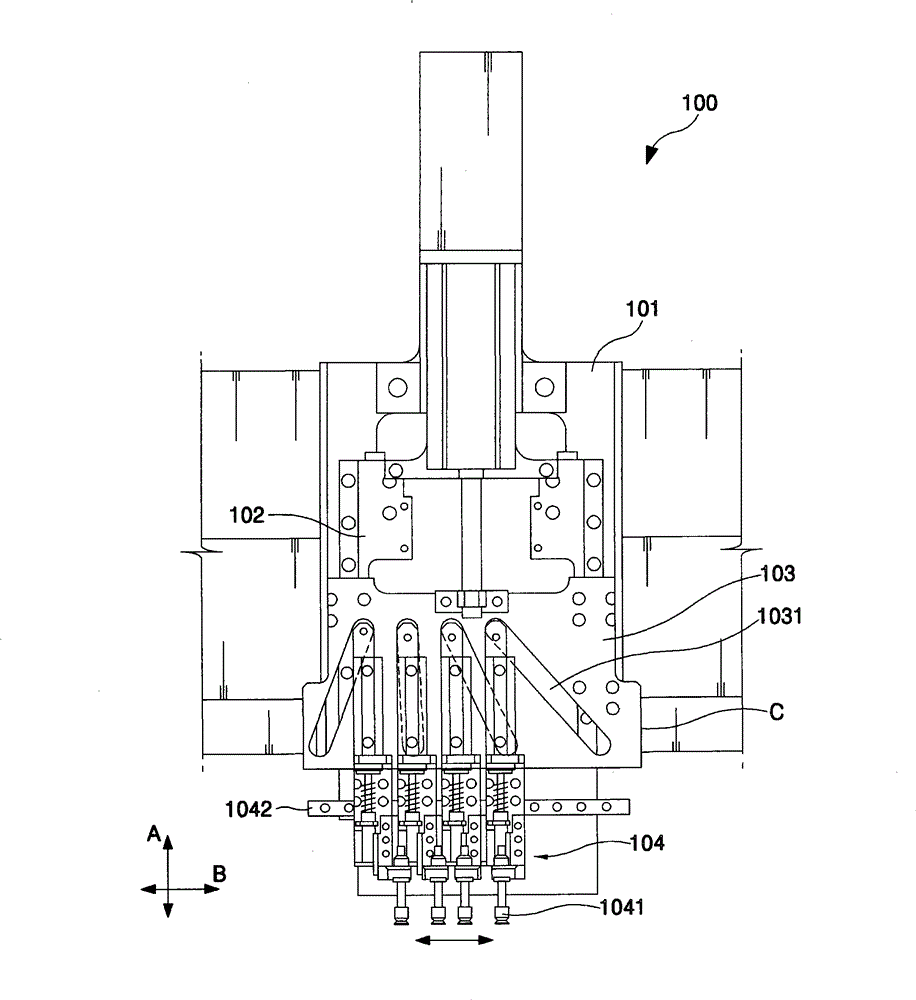 Apparatus for transferring packaged chips, test handler and method for manufacturing packaged chips