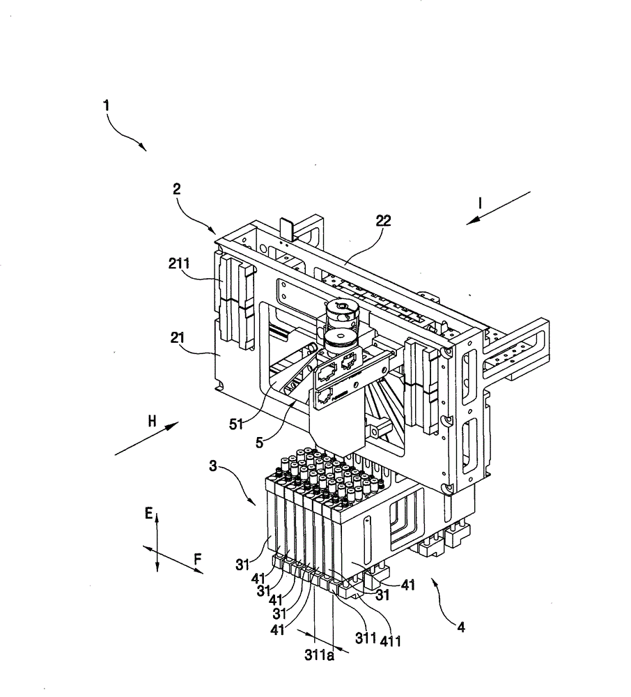 Apparatus for transferring packaged chips, test handler and method for manufacturing packaged chips