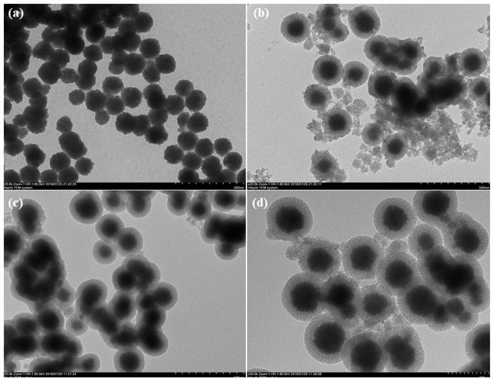 Nano magnetic microsphere with hollow core-shell structure as well as preparation method and application of nano magnetic microsphere