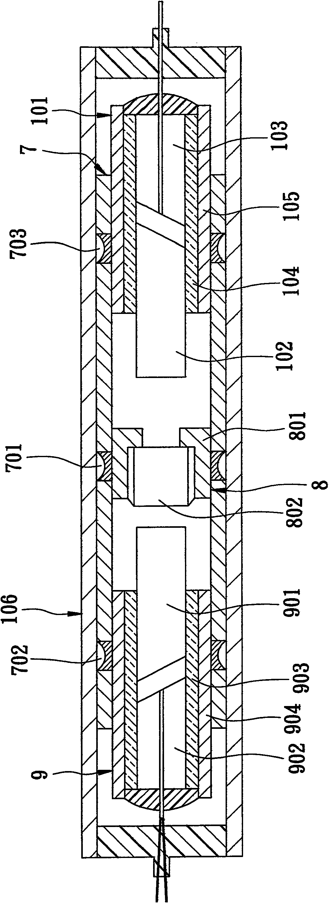 Wavelength divided duplexing equipment and packing method