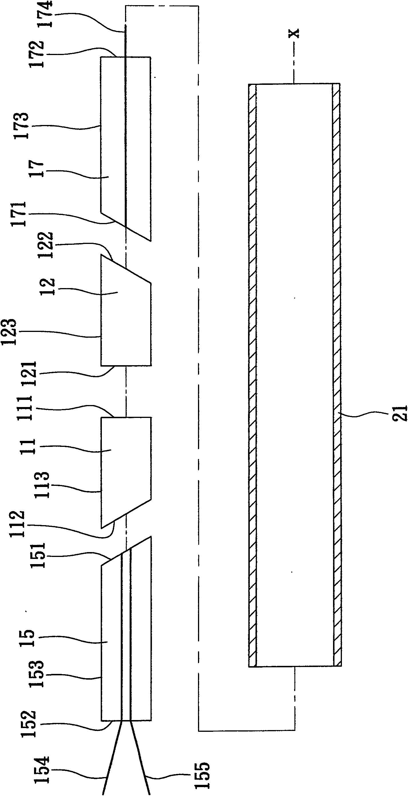 Wavelength divided duplexing equipment and packing method