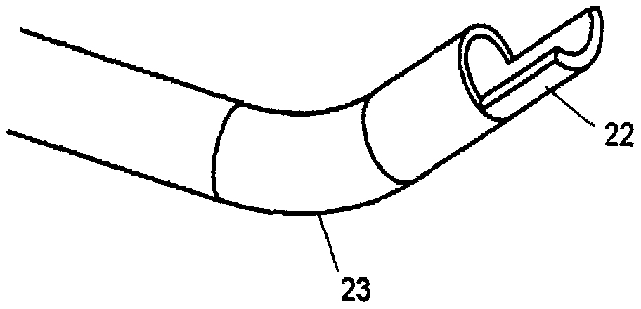 A medical adjustable curved tissue removal instrument