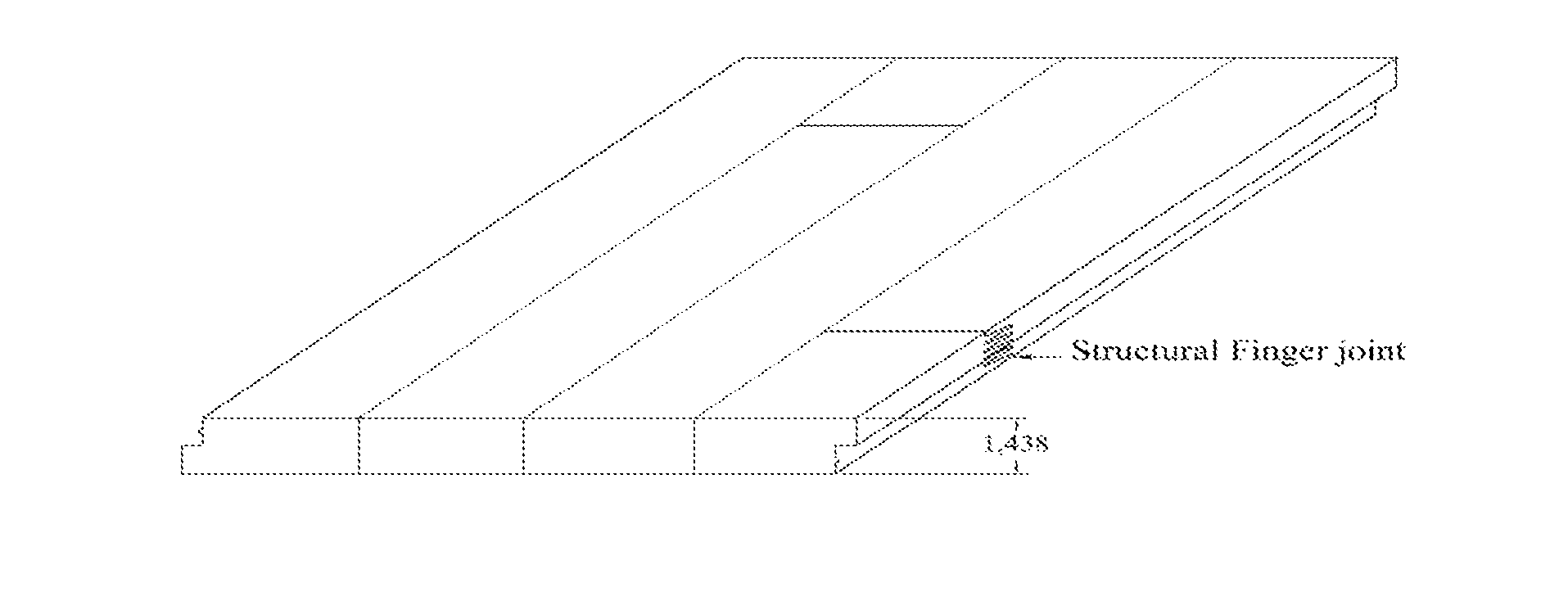 Wooden laminated floor for the transport industry composed of softwood lumber