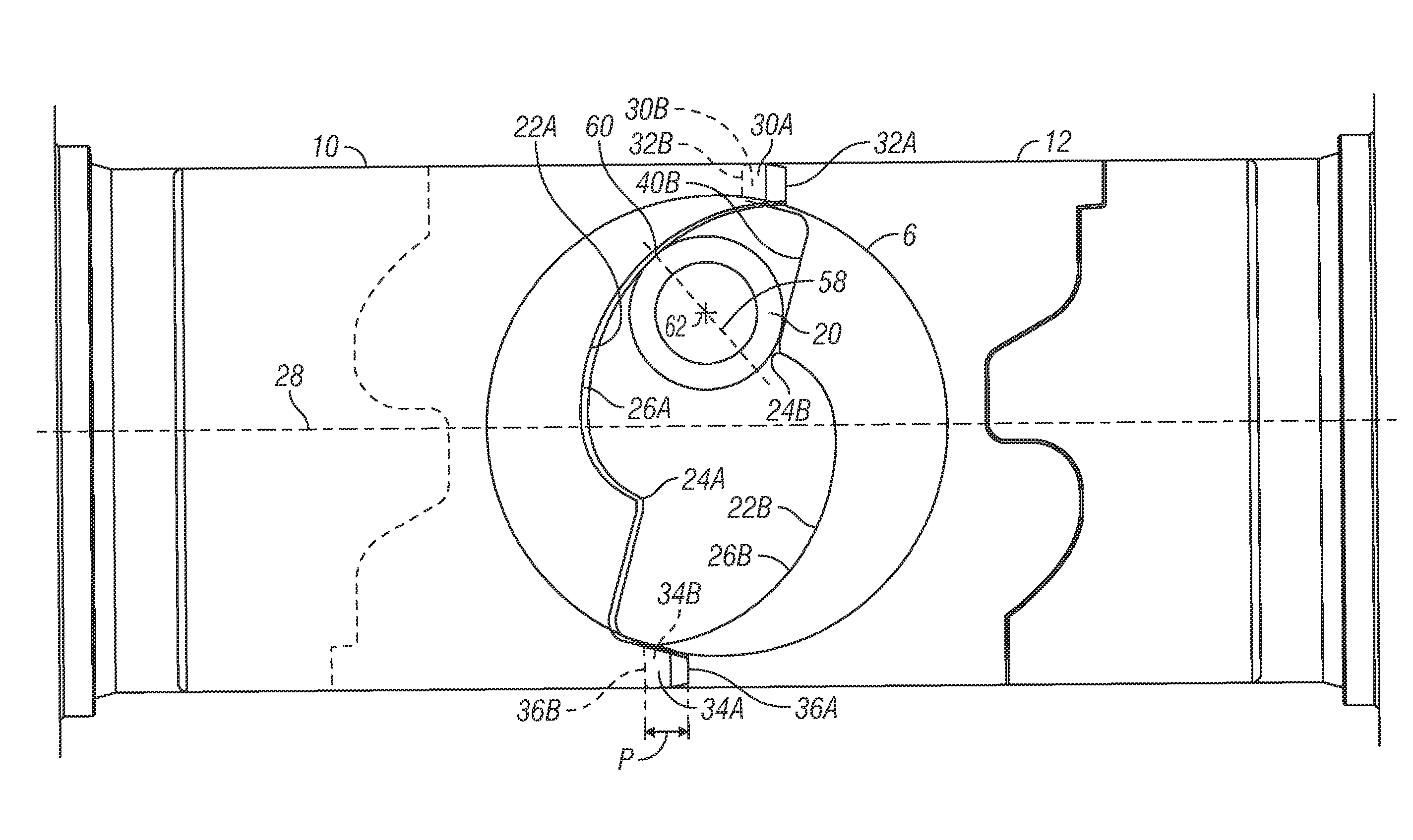 Blowout preventer with shearing blades