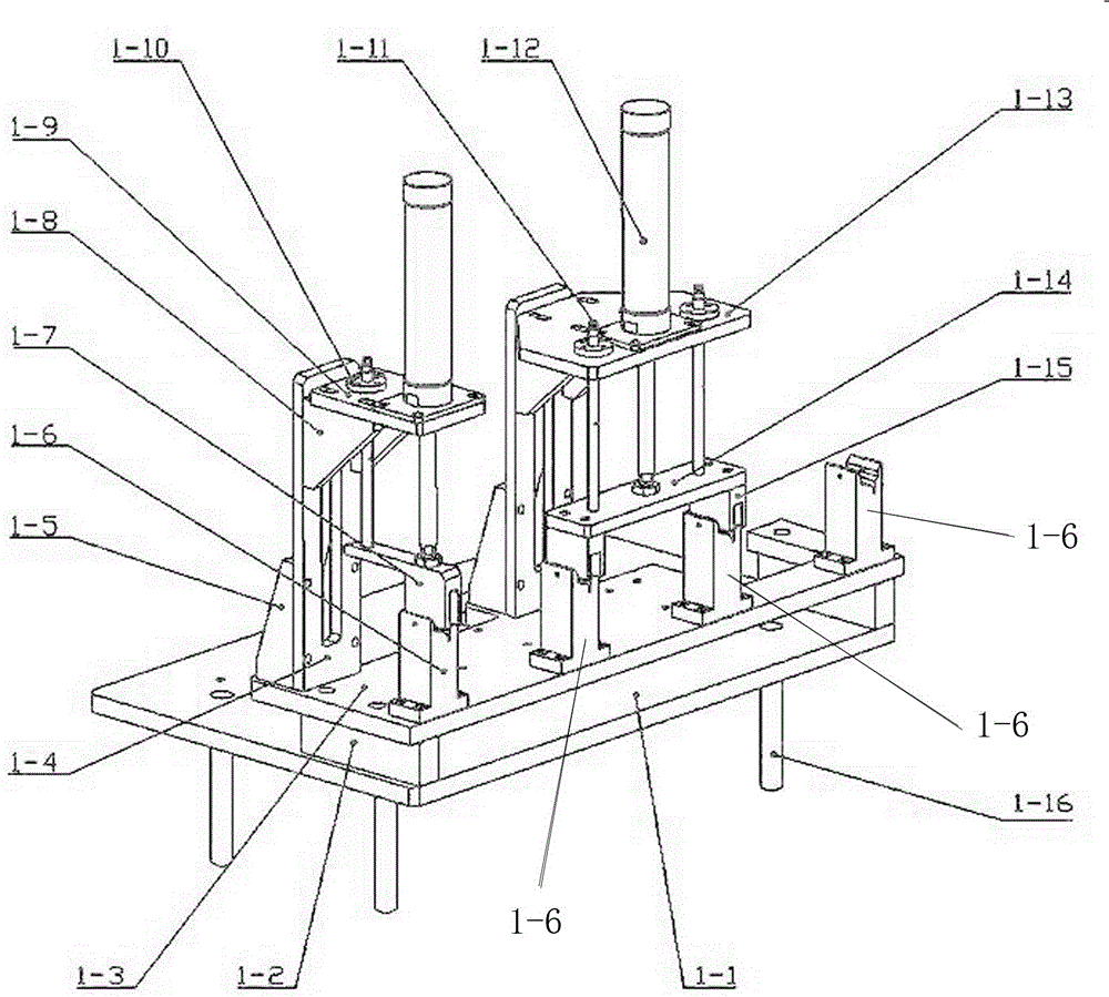 Device for automatically feeding and pressing two end sockets of boneless scraper blade