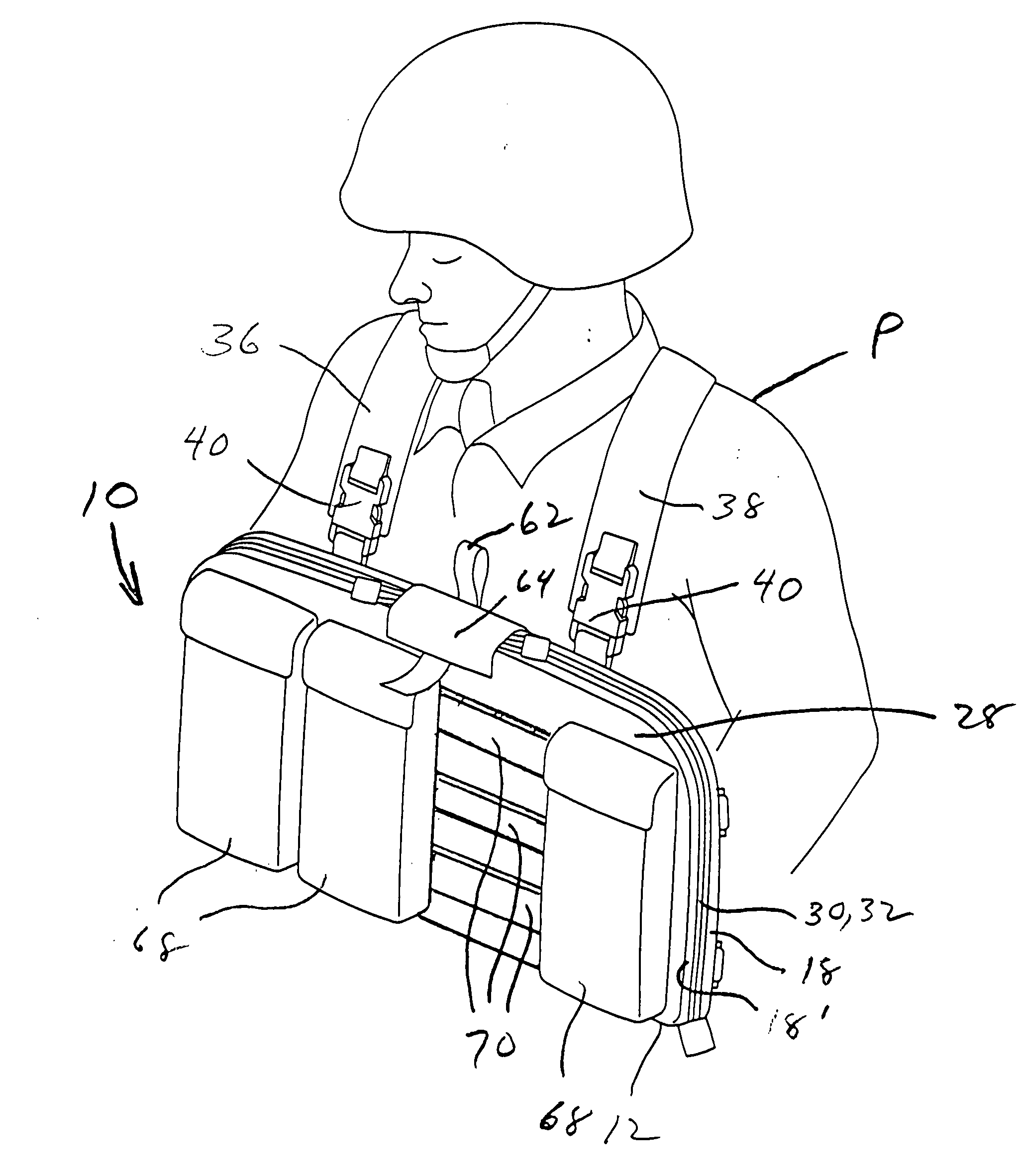 Medical chest bag for military, emergency rescue and other personnel