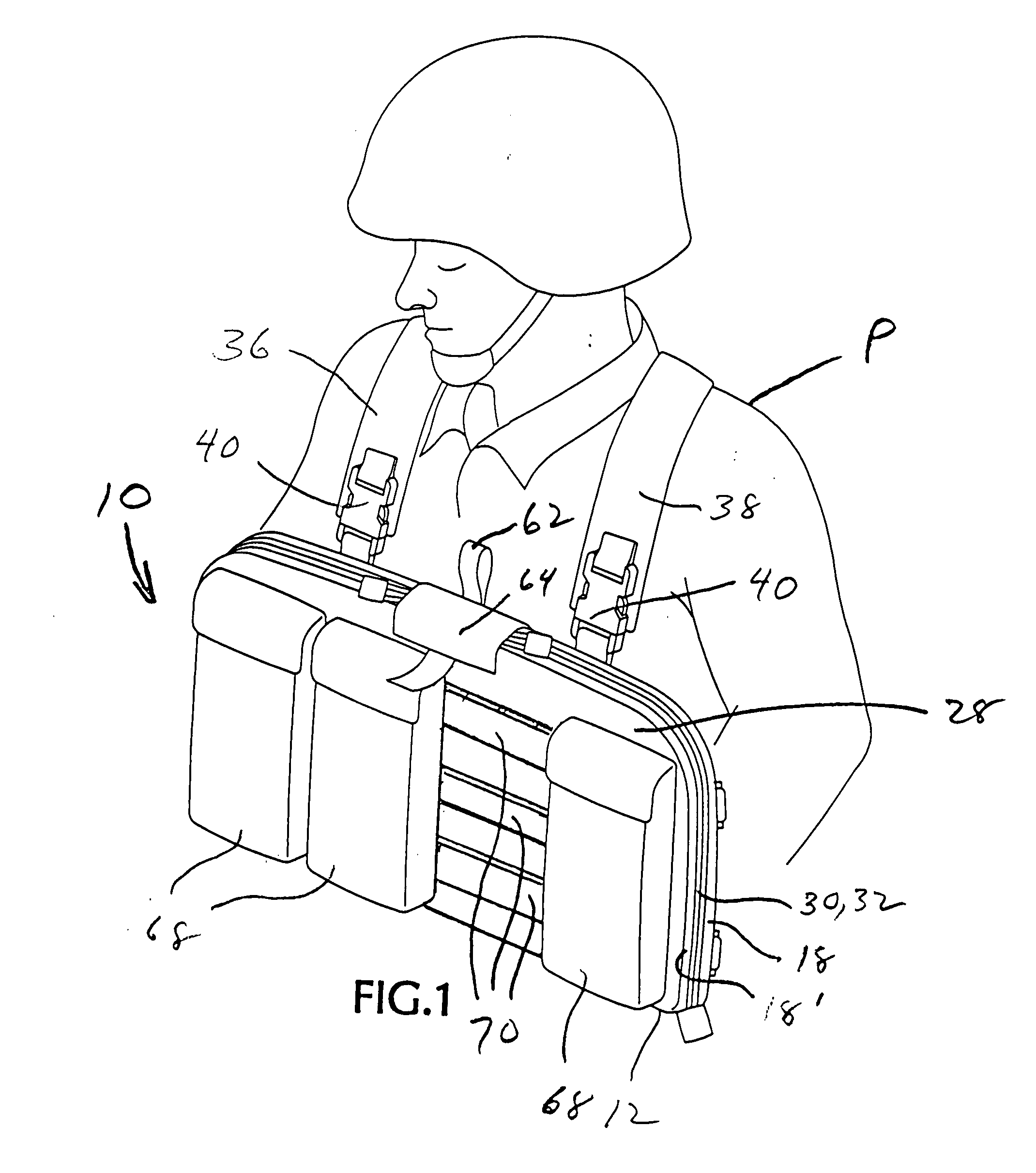 Medical chest bag for military, emergency rescue and other personnel