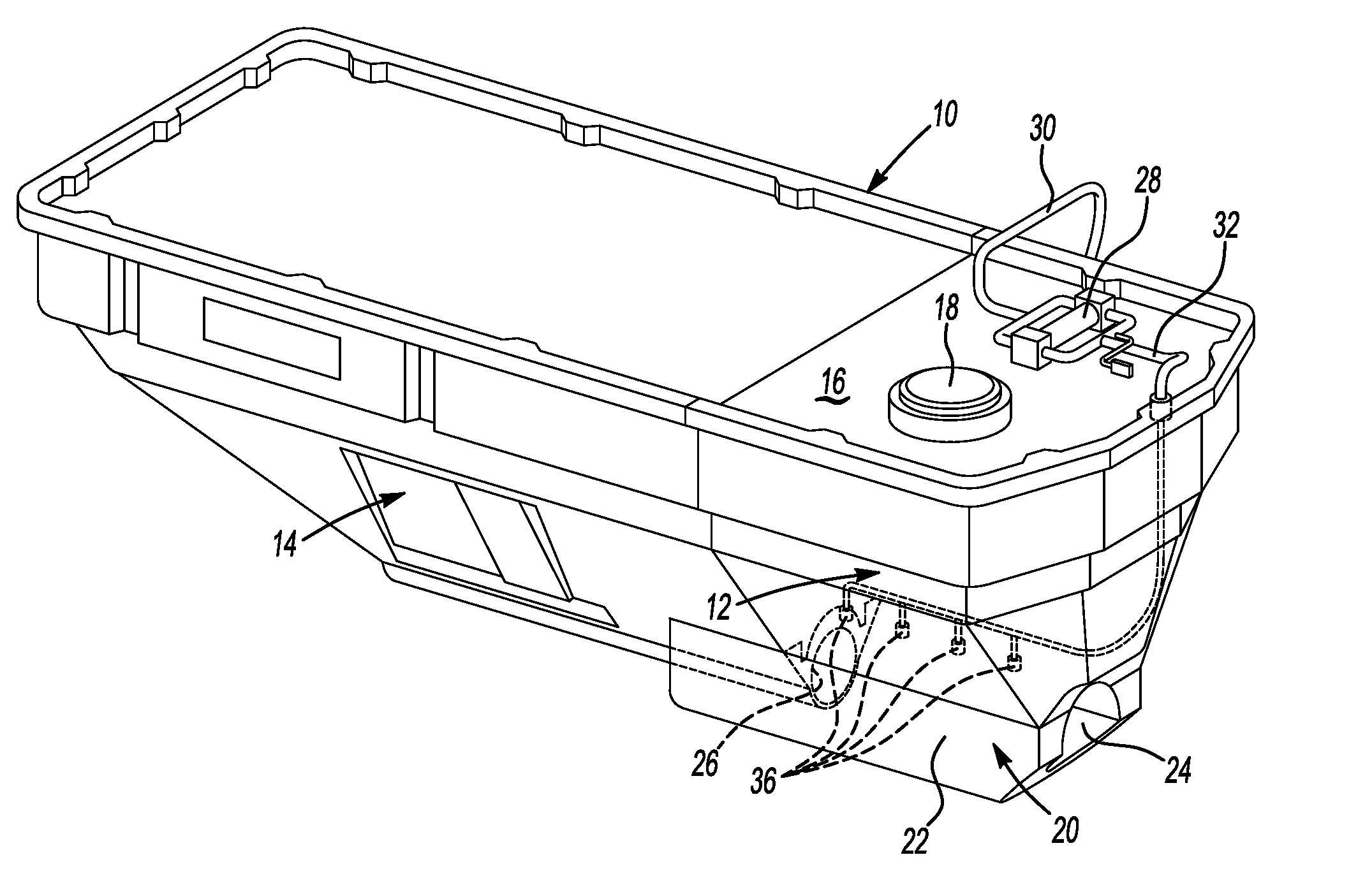 Material spreader with integrated wetting system