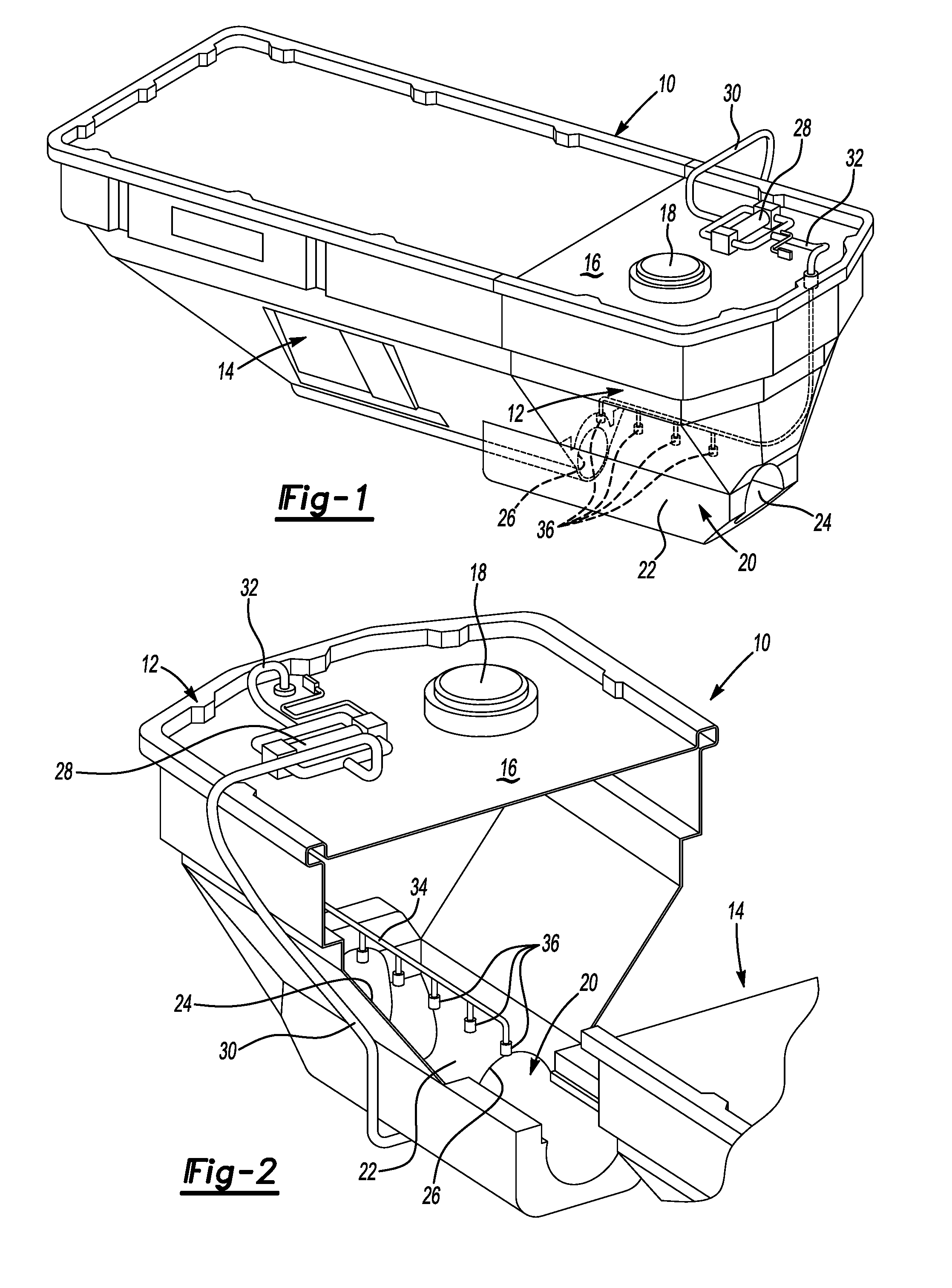 Material spreader with integrated wetting system