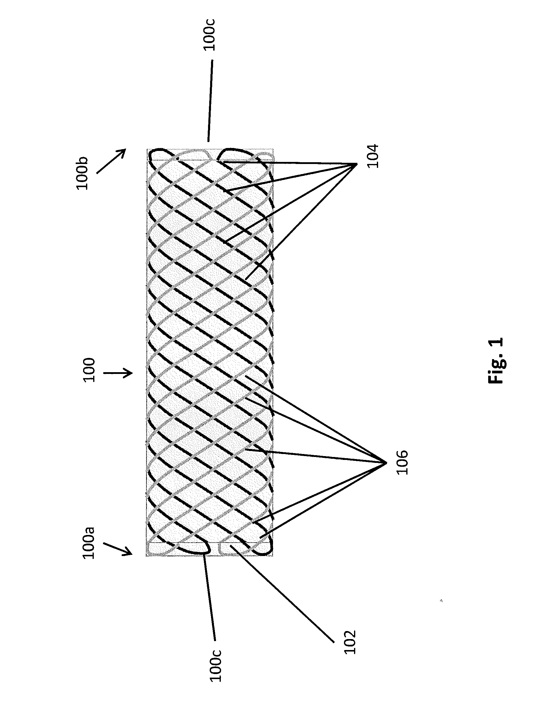 Braided helical wire stent