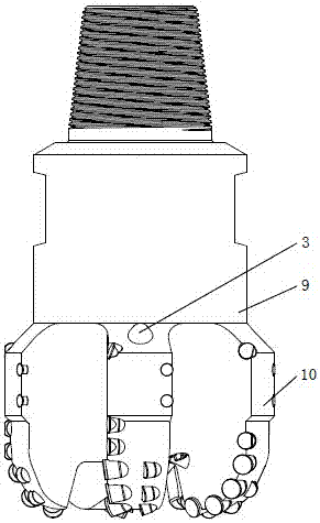 Suction type micro core drilling bit