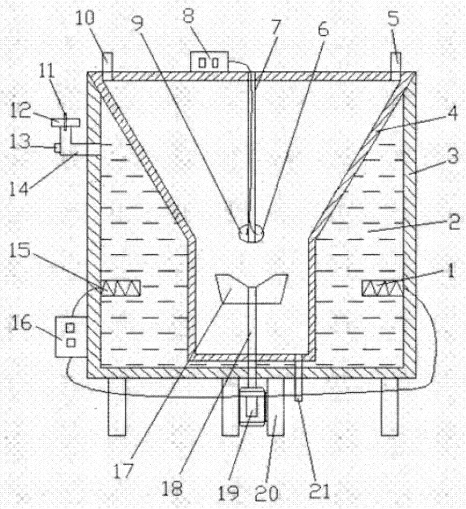 Temperature adjusting equipment for chemical mixing