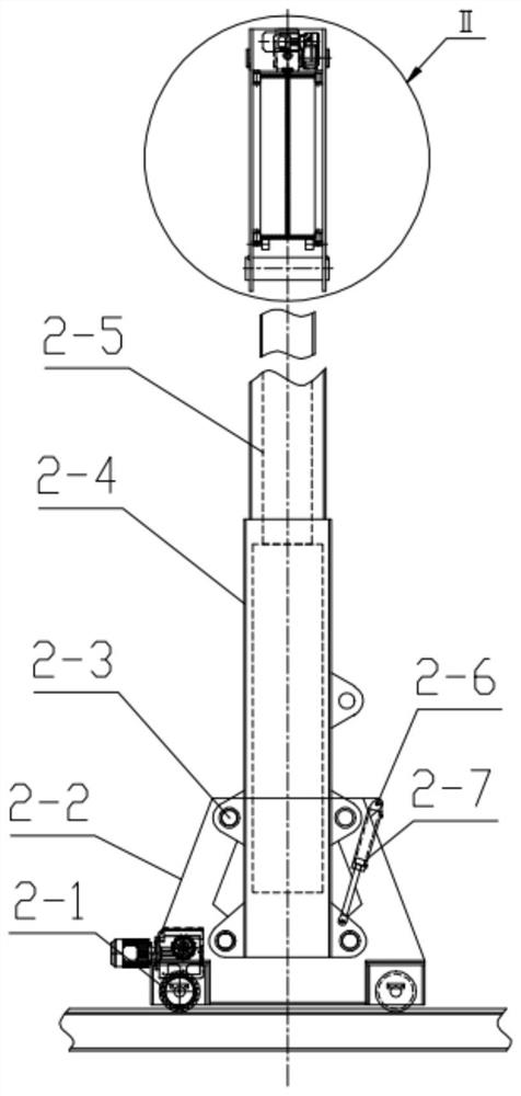 Jacking main engine assembly and modular self-propelled hydraulic jacking device