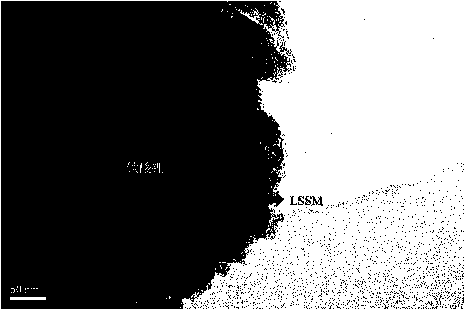 Preparation method of nanometer lithium titanate covered with double highly-conductive materials