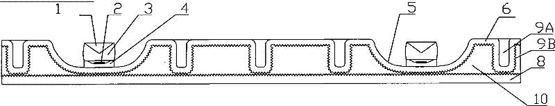 Large-size direct type LED backlight source and preparation method