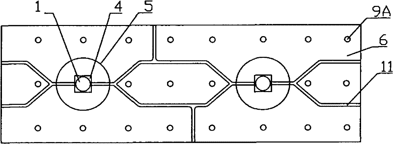 Large-size direct type LED backlight source and preparation method