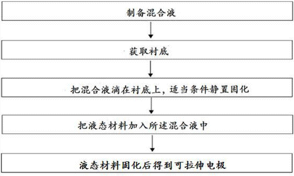 Carbon nano tube extensible electrode preparation method