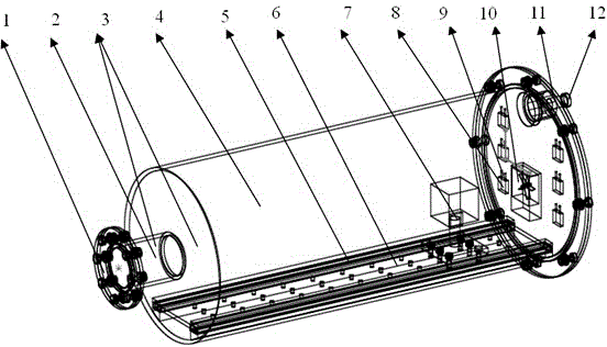 Underwater optical imaging system sealing device