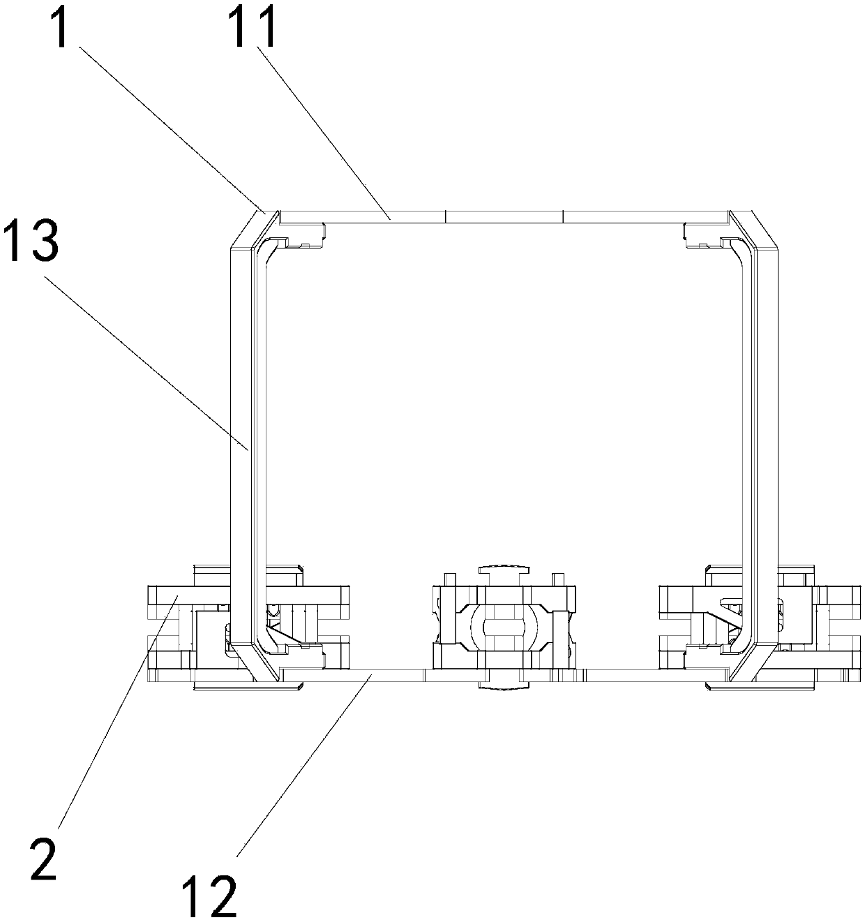 Unmanned aerial vehicle damping connecting rod system and unmanned aerial vehicle