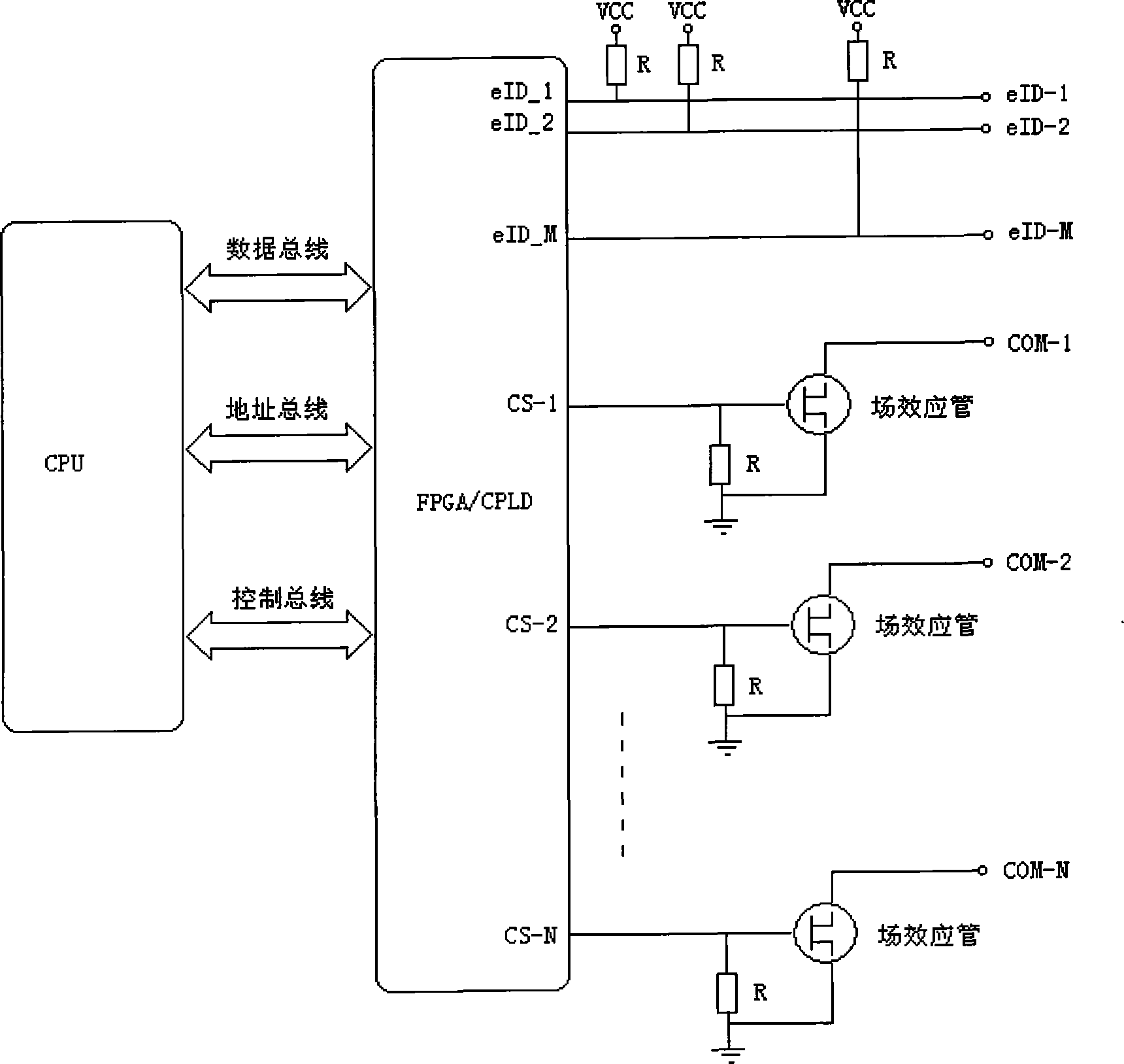 A matrix eid bus circuit