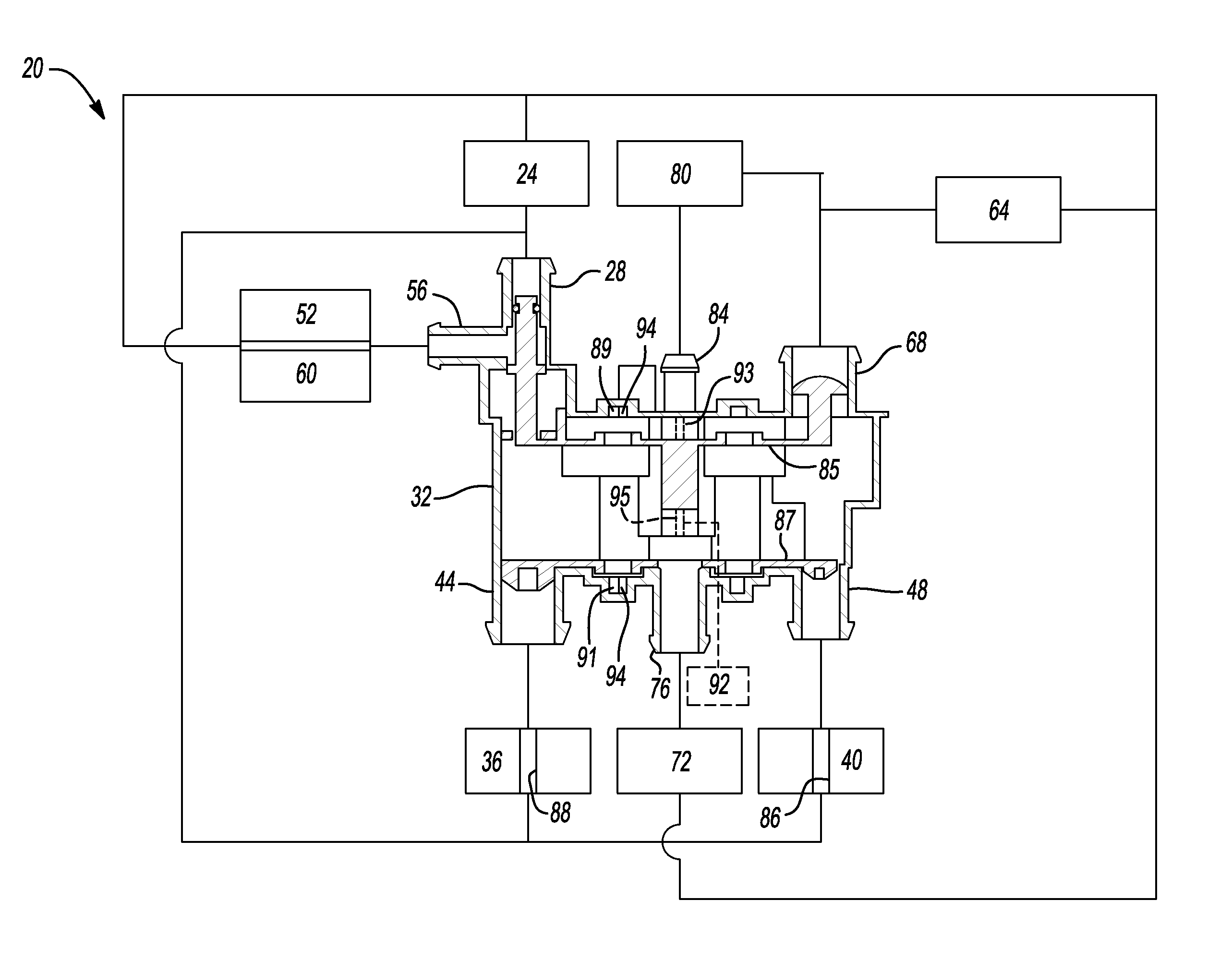 Vehicle cooling system with directed flows