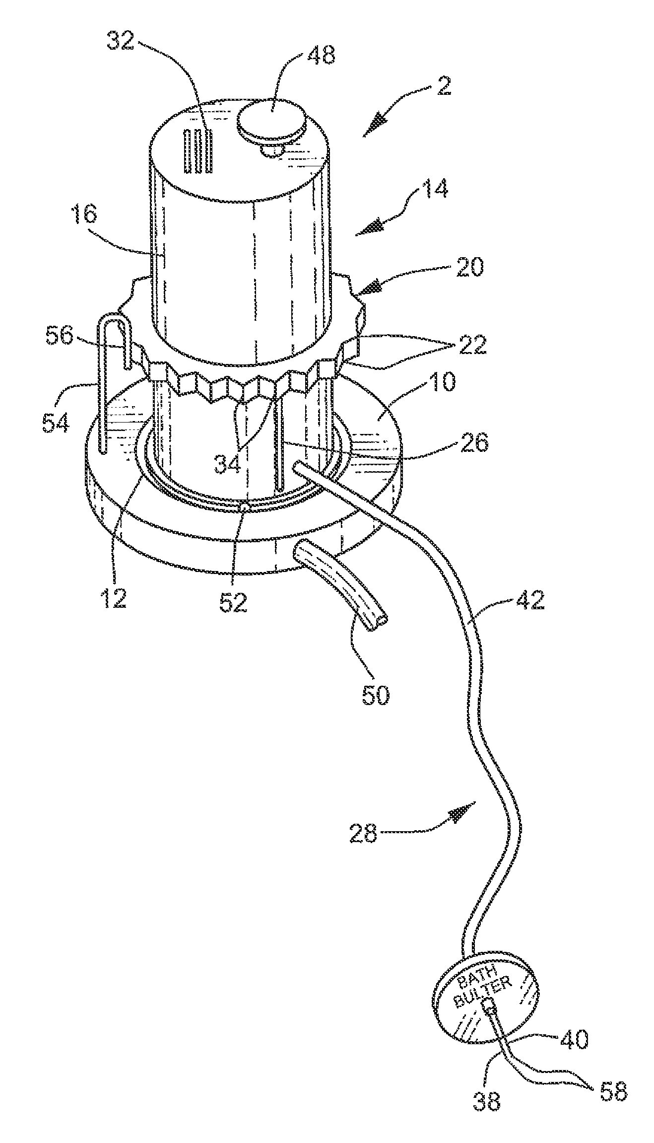 Adjustable sensor for sensing a level of liquid