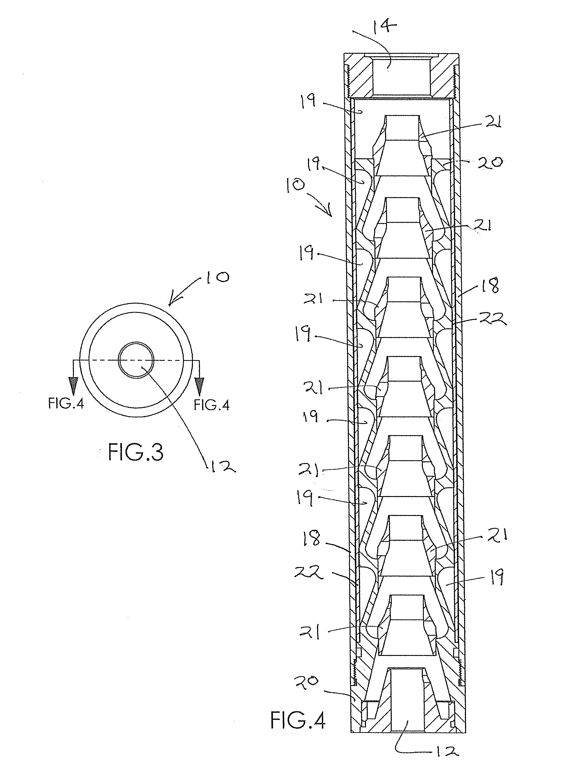 One-piece sleeve with alternative slot(s) for firearm noise suppressor