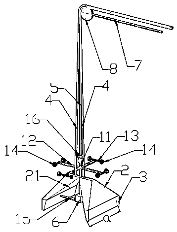 Bilateral plastering device for flue or air shaft and plastering method