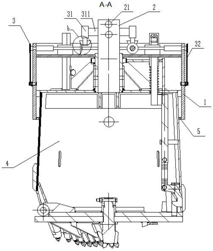 Integrated square hole washing and fishing combined drill