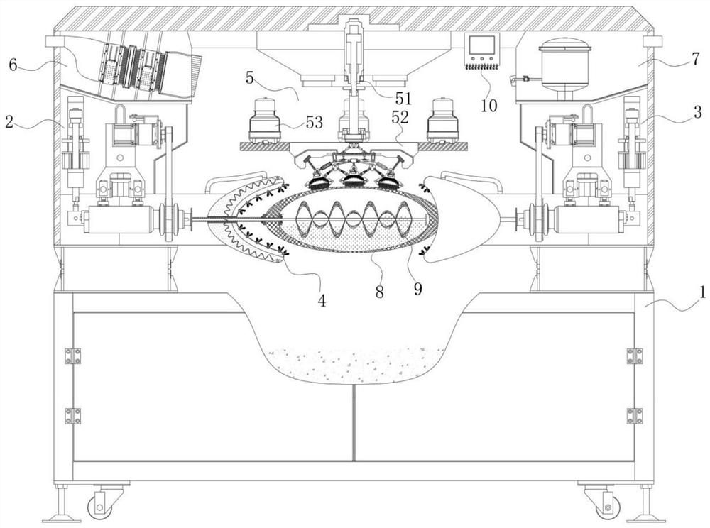 Raw material dissolving device and method for preparing porous inorganic material